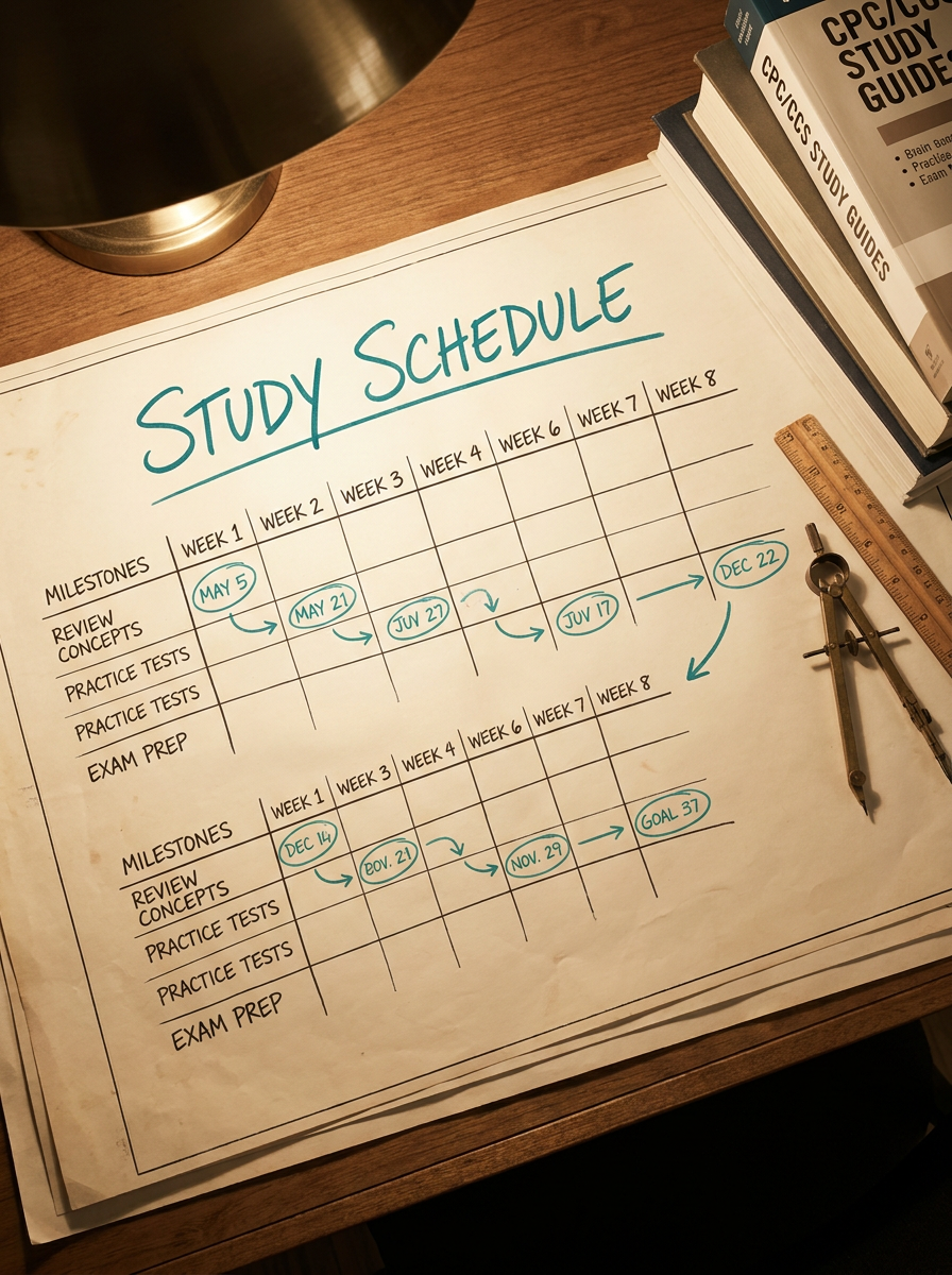 Medical coding study plan and exam prep strategy